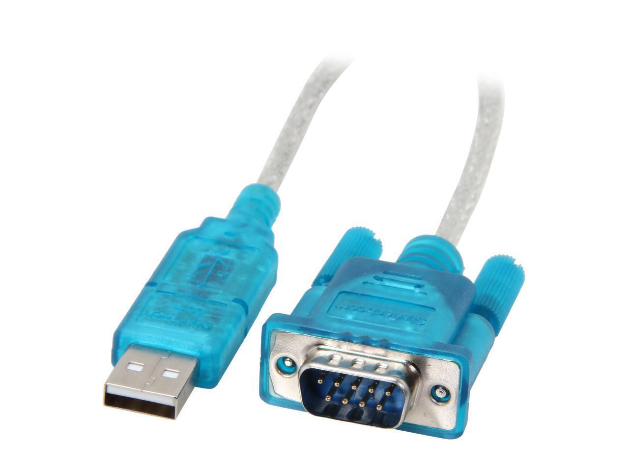 StarTech.com Model ICUSB232SM3 3 ft. USB to RS232 DB9 Serial Adapter Cable Male