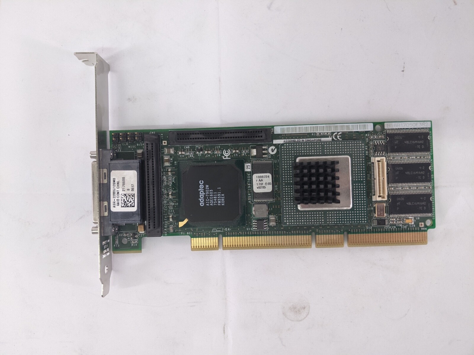 Adaptec ASR-2200S 64MB Raid Controller PCI-X Card