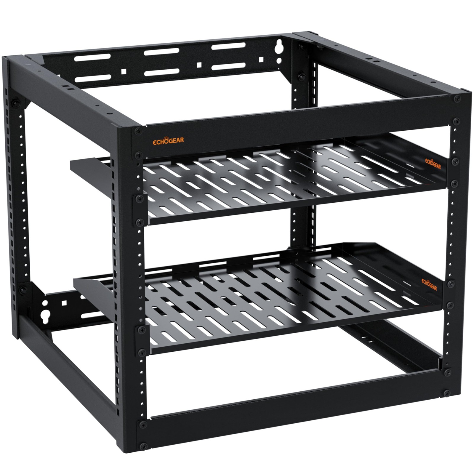 10U Network Rack - Wall Mountable Heavy Duty 4 Post Design Holds All Your
