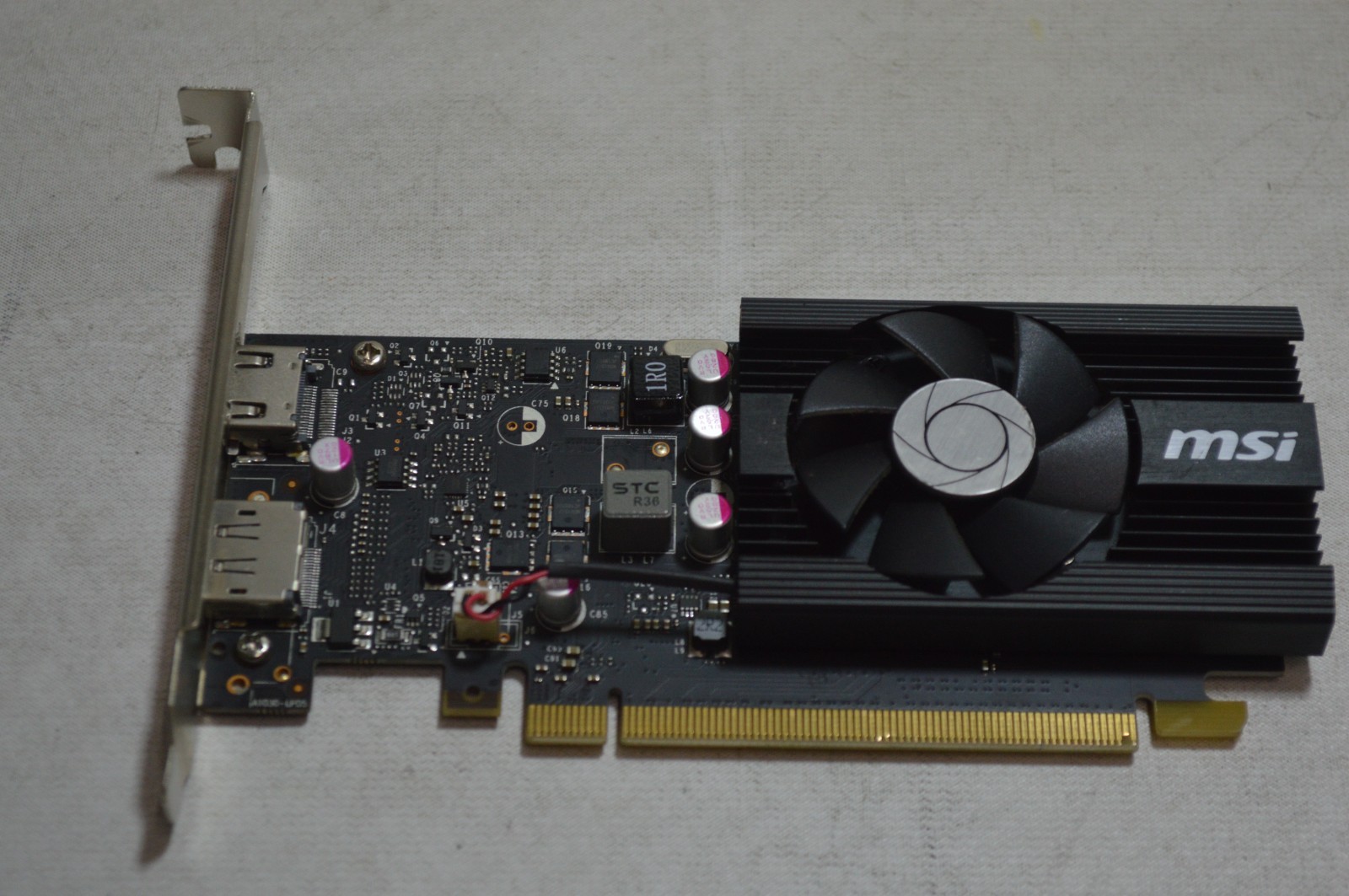 MSI NVIDIA GeForce GT 1030 LP OC 2GB DDR4 Video Graphics Card