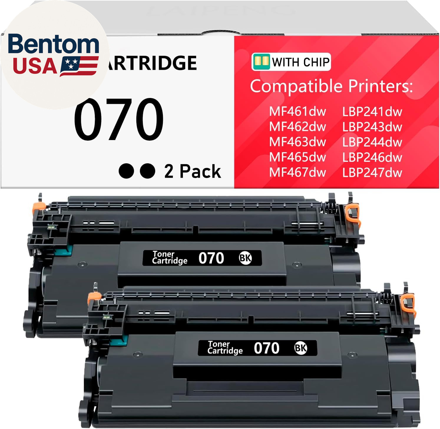 070 Black Toner Cartridge Compatible Replacement for Canon 070 CRG070 CRG-070 07