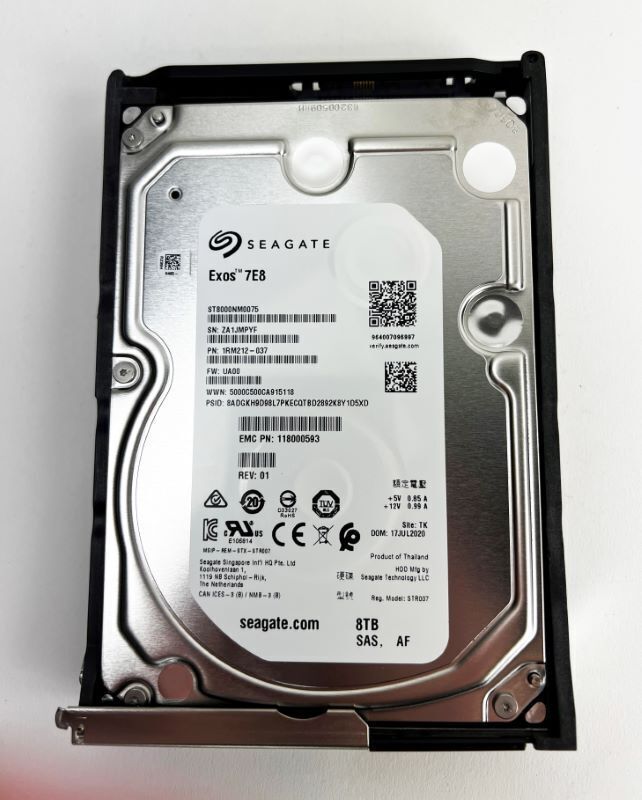 EMC Data Domain 005053238 X-DS60-8TBS 8TB 7.2K 3.5" 12Gbps SAS HDD for DS60