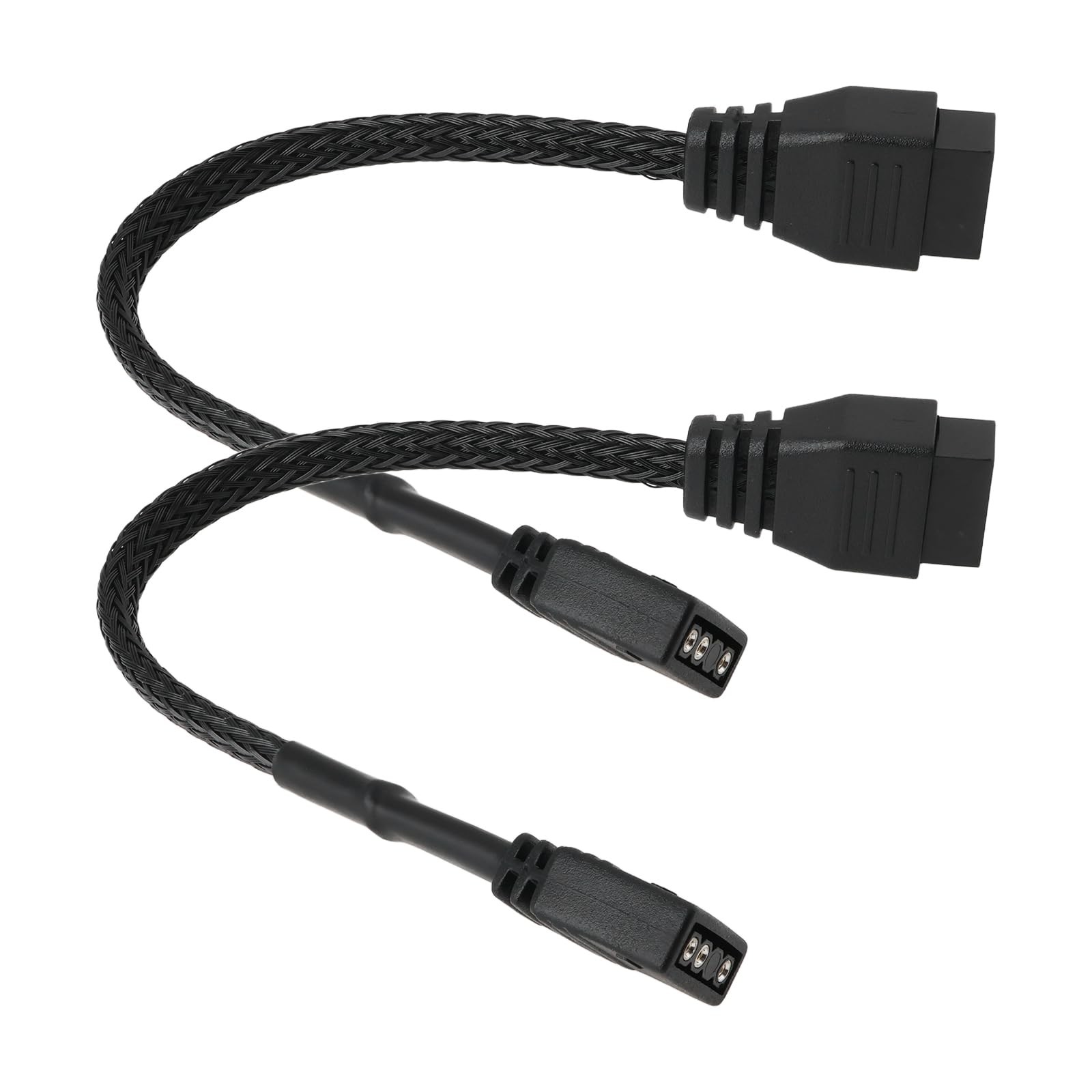 ECSiNG 2Pcs Motherboard Standard ARGB 3-Pin 5V to RGB 4-Pin Fan Adapter 16.5c...