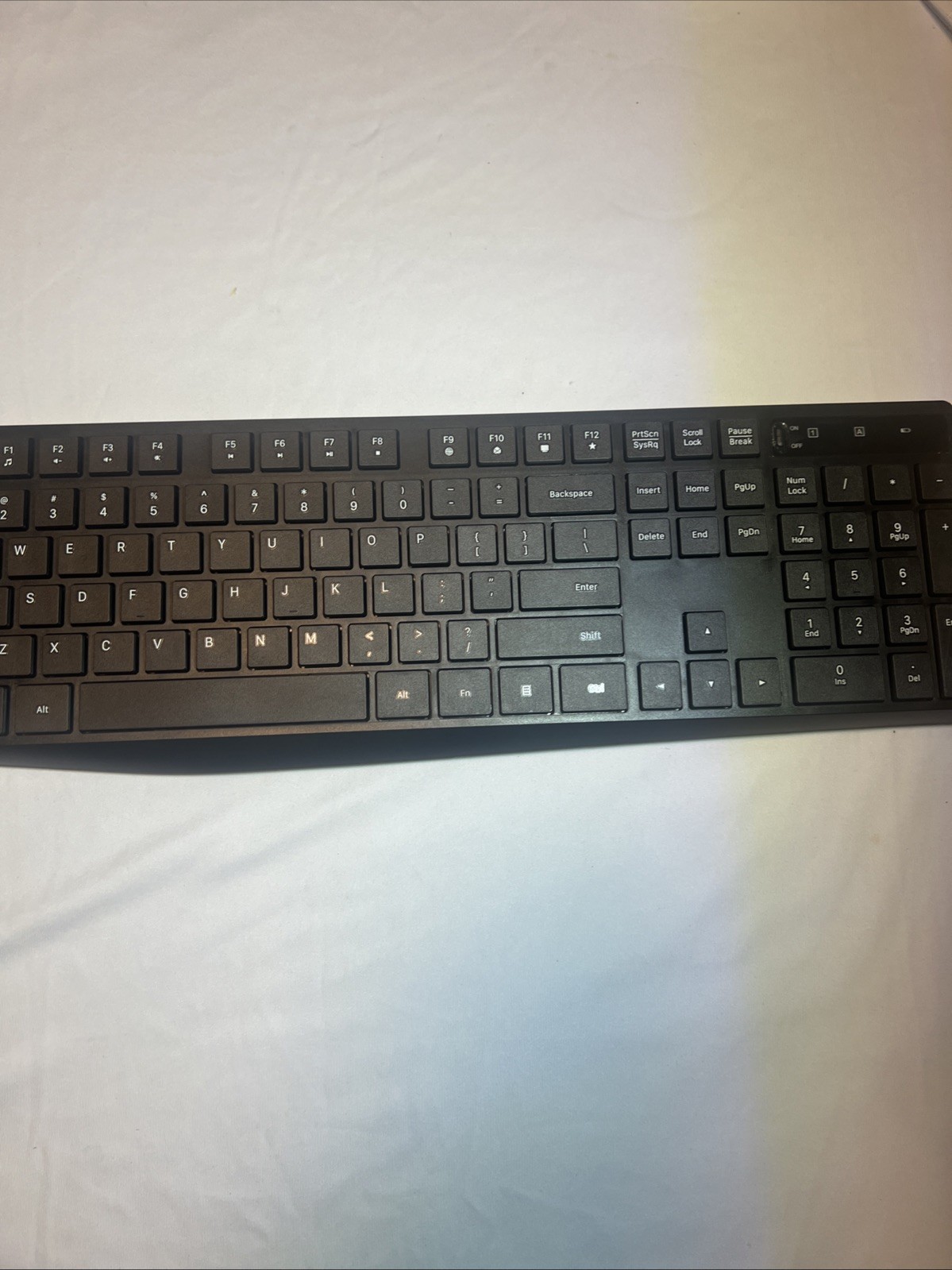 VictSing PC230A Wireless Computer Keyboard USB Black 2.4 GHz PC