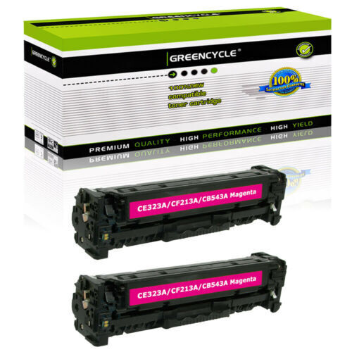 2 Pack CE323A MG Toner Cartridge Fits For HP LaserJet Pro CM1415FN CM1415FNW MFP