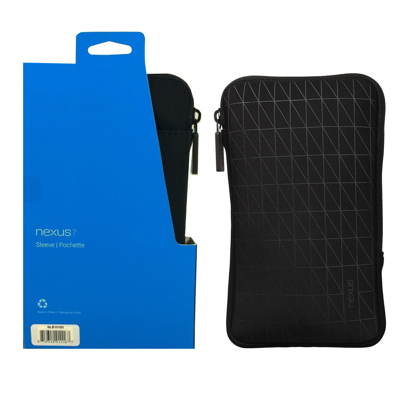 Google - Neoprene and Microfiber Cushion 7" Inch Tablet Sleeve W/Outer Pocket