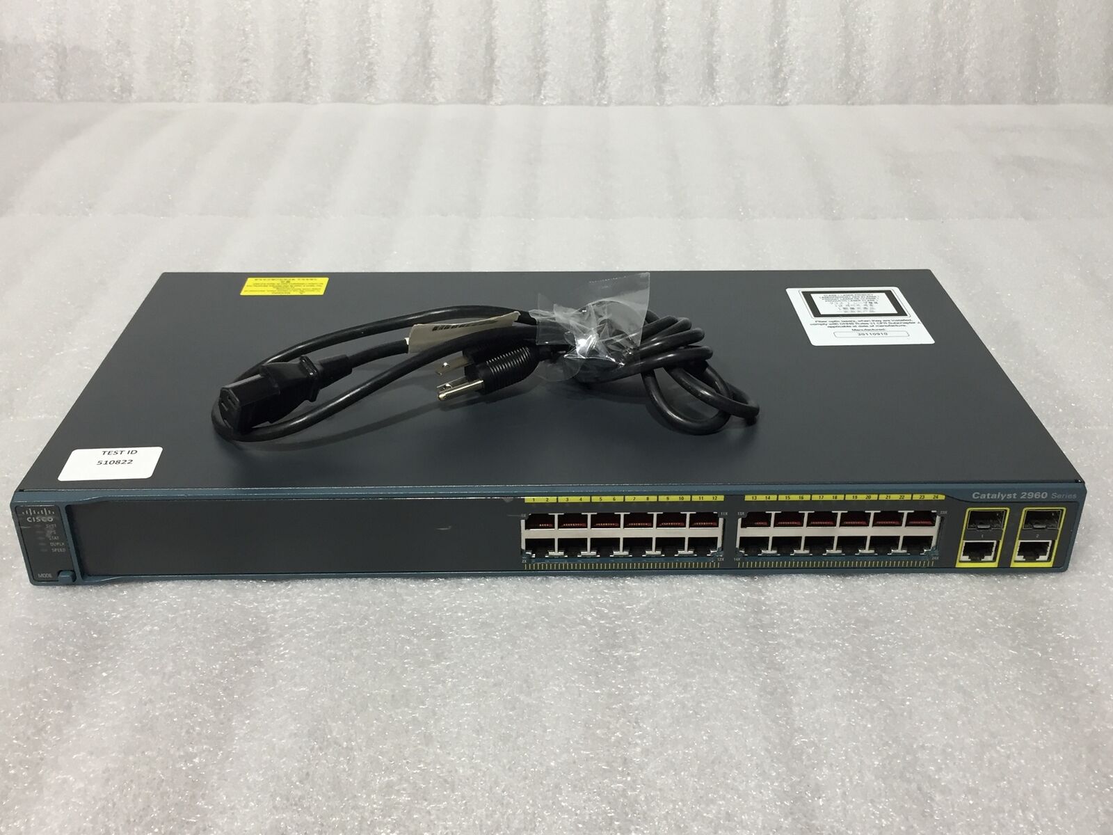 Cisco Catalyst WS-C2960-24TC-L V10 2960 Series 24-Port Ethernet Switch- RESET