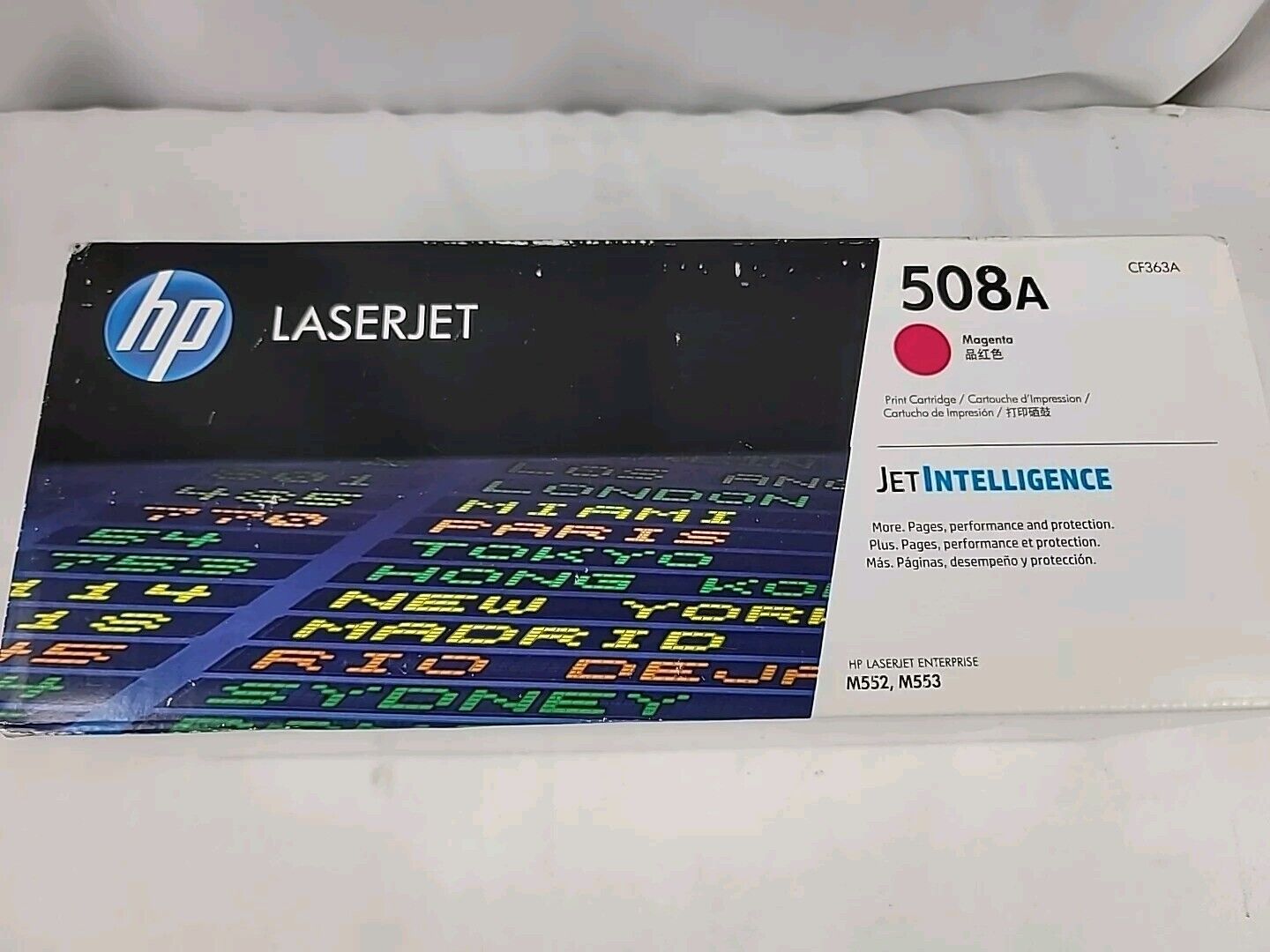 HP 508A CF363A Magenta LaserJet Genuine Print Cartridge Sealed Box