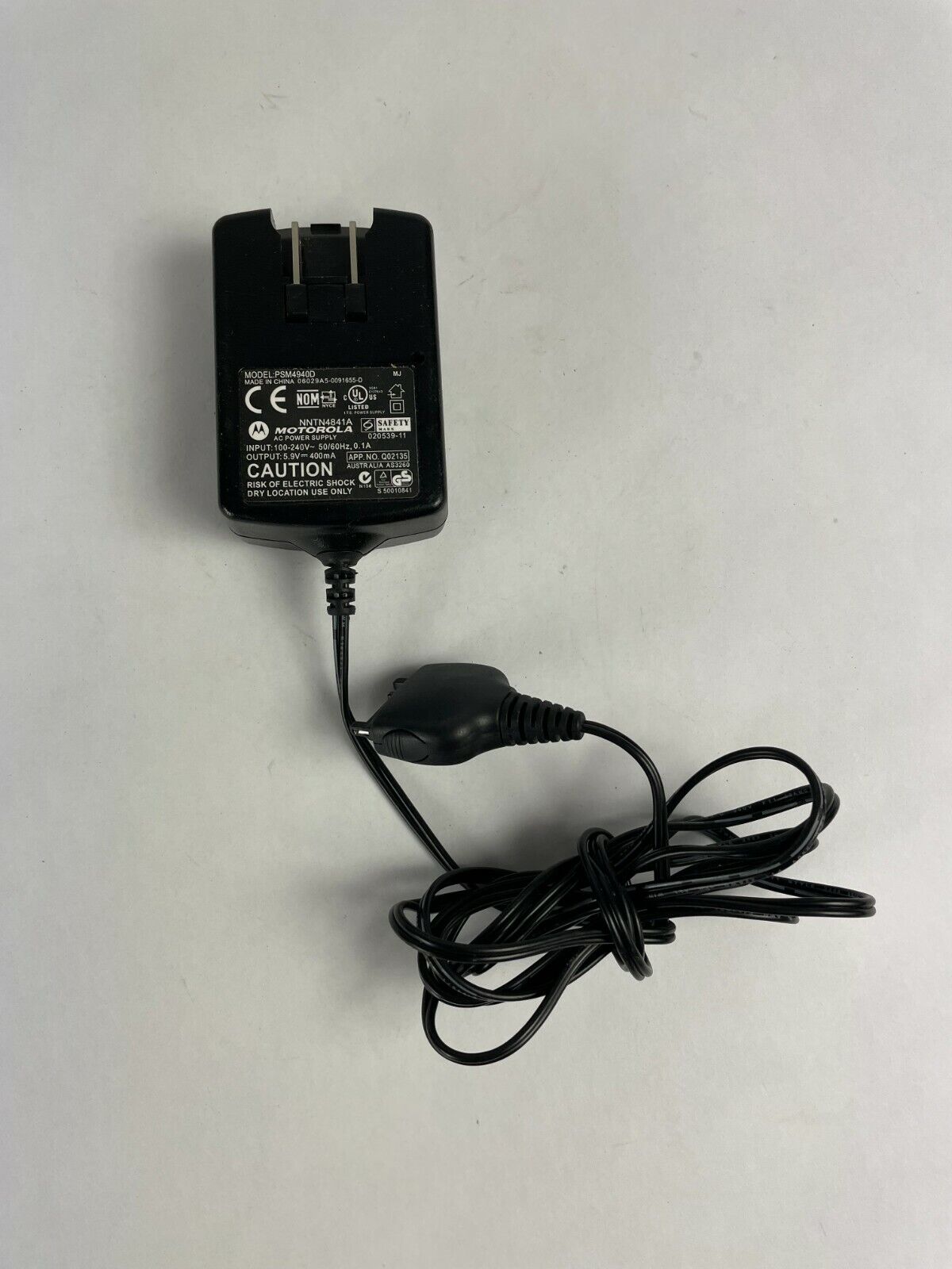 Genuine Motorola PSM4940D AC Adapter Output 5.9 V 400mA Power Supply Adapter A29
