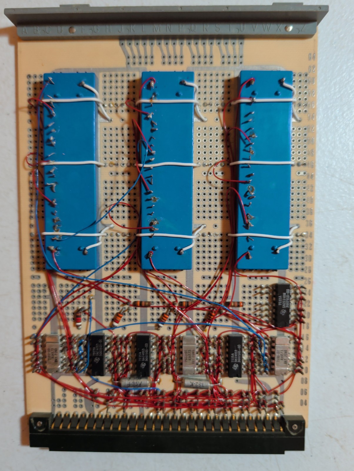 Vintage UNIVAC 4092590-00 Mainframe Computer Logic Board Hand Wired Module