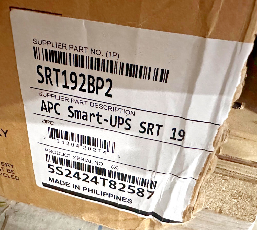 APC SmartUPS SRT Battery Pack SRT8KXLTUS SRT10KXLTUS SRT192BP2 ✅❤️️✅❤️️ READ
