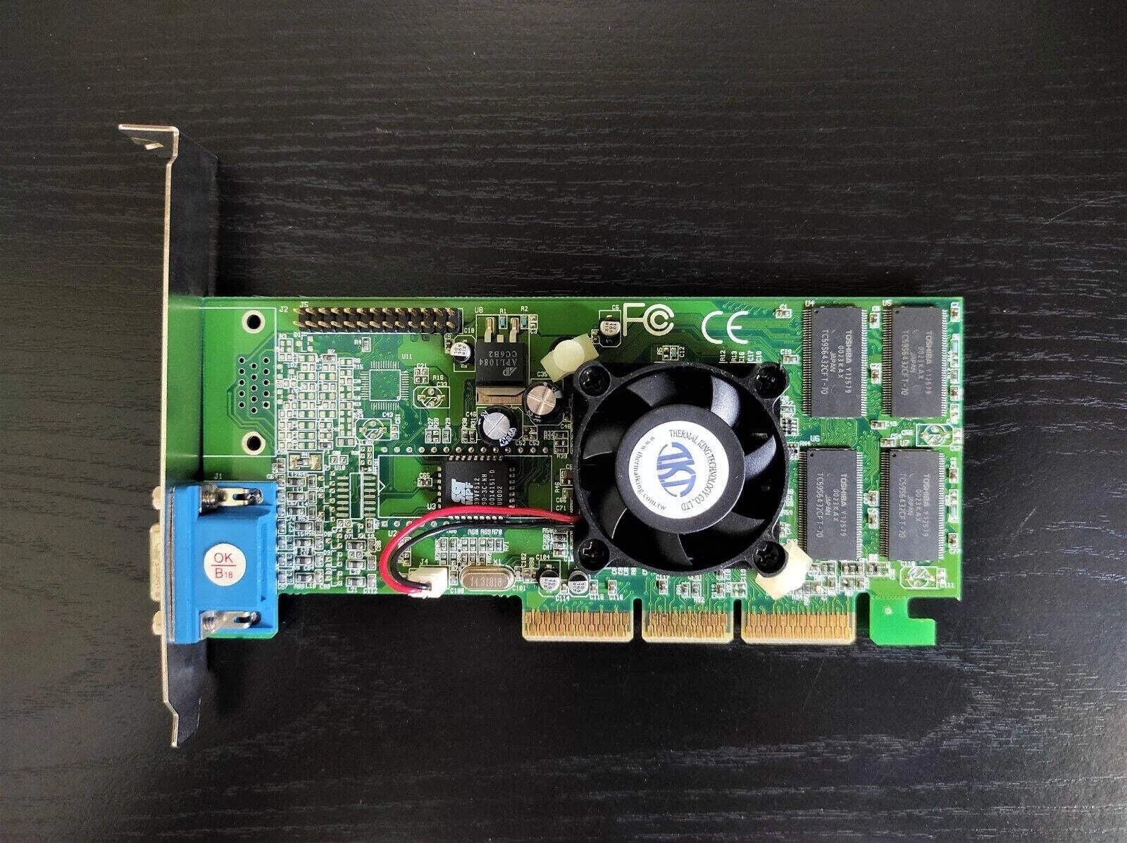 Palit Daytona NVIDIA GeForce2 MX 400 AGP 32MB VGA Vintage Retro Graphics Card