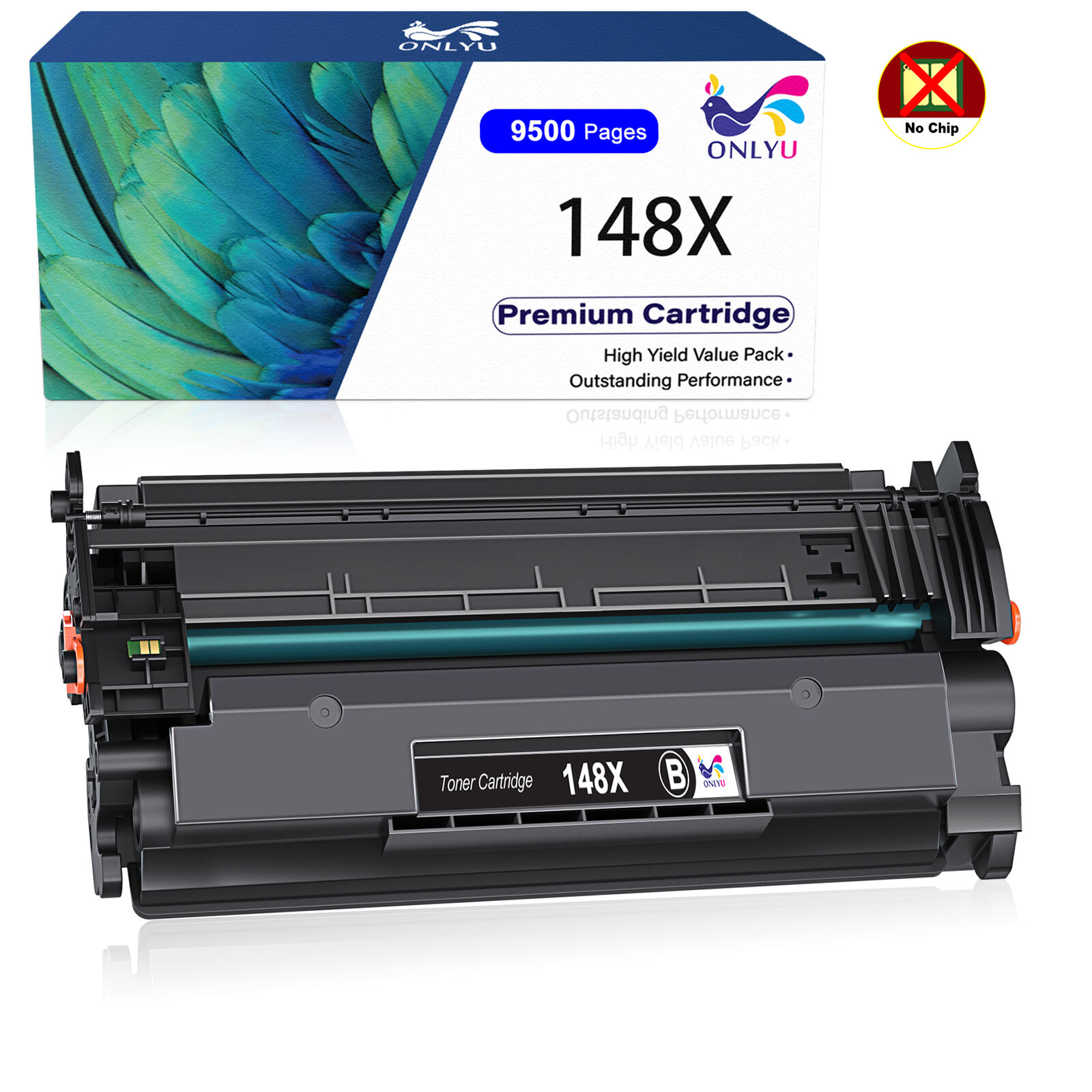 W1480X 148A Black Toner Cartridge compatible with HP 4001dw MFP 4101fdn No Chip