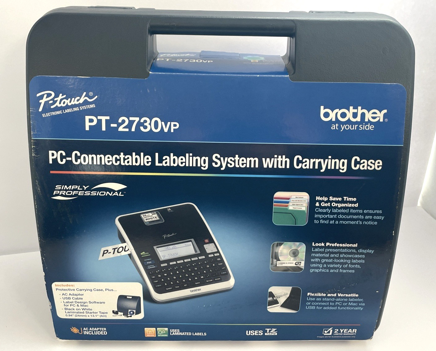 Brother PT-2730 VP PC-Connectable P-Touch Labeling System + Extra Tapes