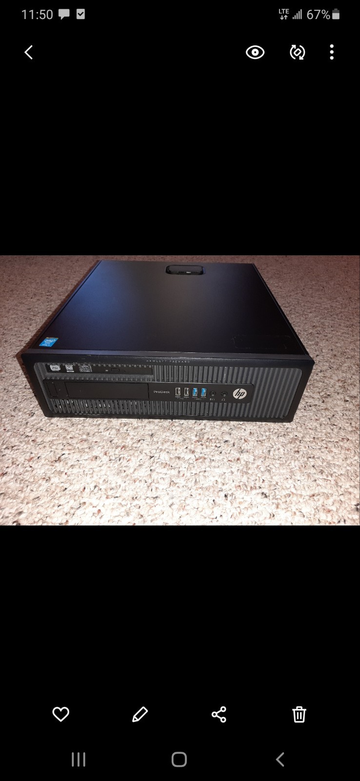 HP ProDesk 600 G1 SFF - Intel Core i5-4570 @3.20GHz 4GB RAM 240GB SSD WIN 10