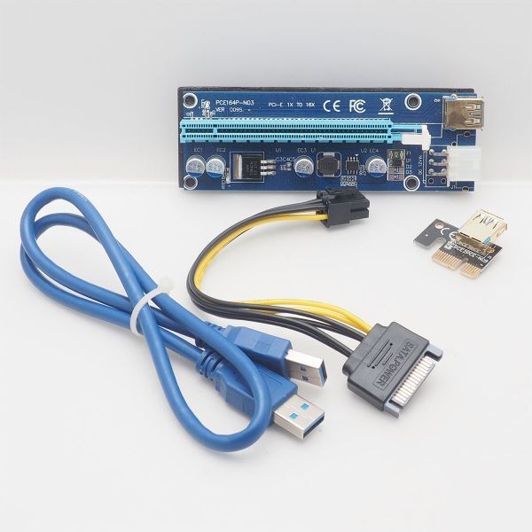 PCE164P-N03 VER009S Mining Riser Card PCI-E 1X to 16X Mining - Inventory 18843