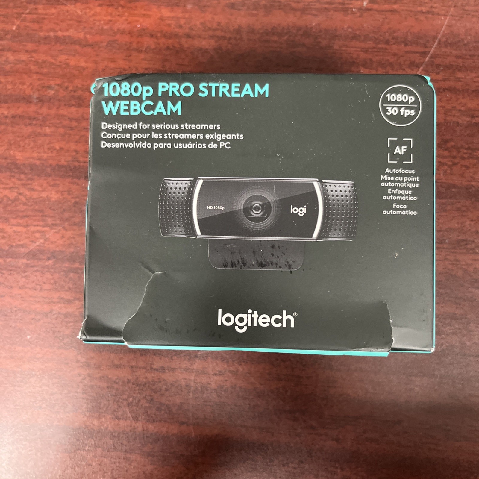 Logitech Pro Stream Webcam HD 1080p - Black - Factory Sealed New