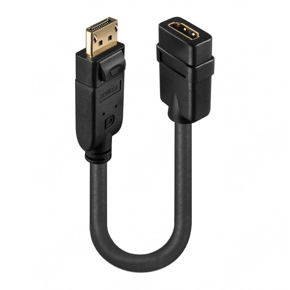 LINDY DisplayPort to HDMI Adapter Cable, Black