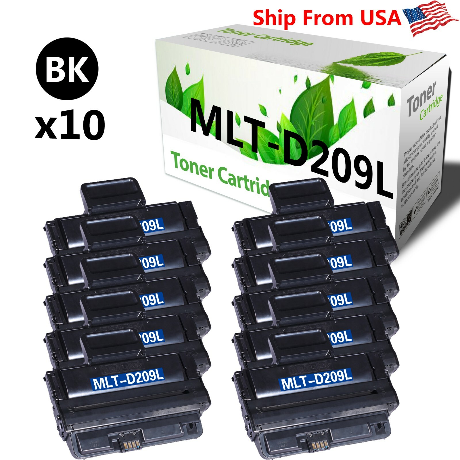 10PK 209L MLT-D209L High Yield Toner Compatible For SCX-4824 SCX-4828