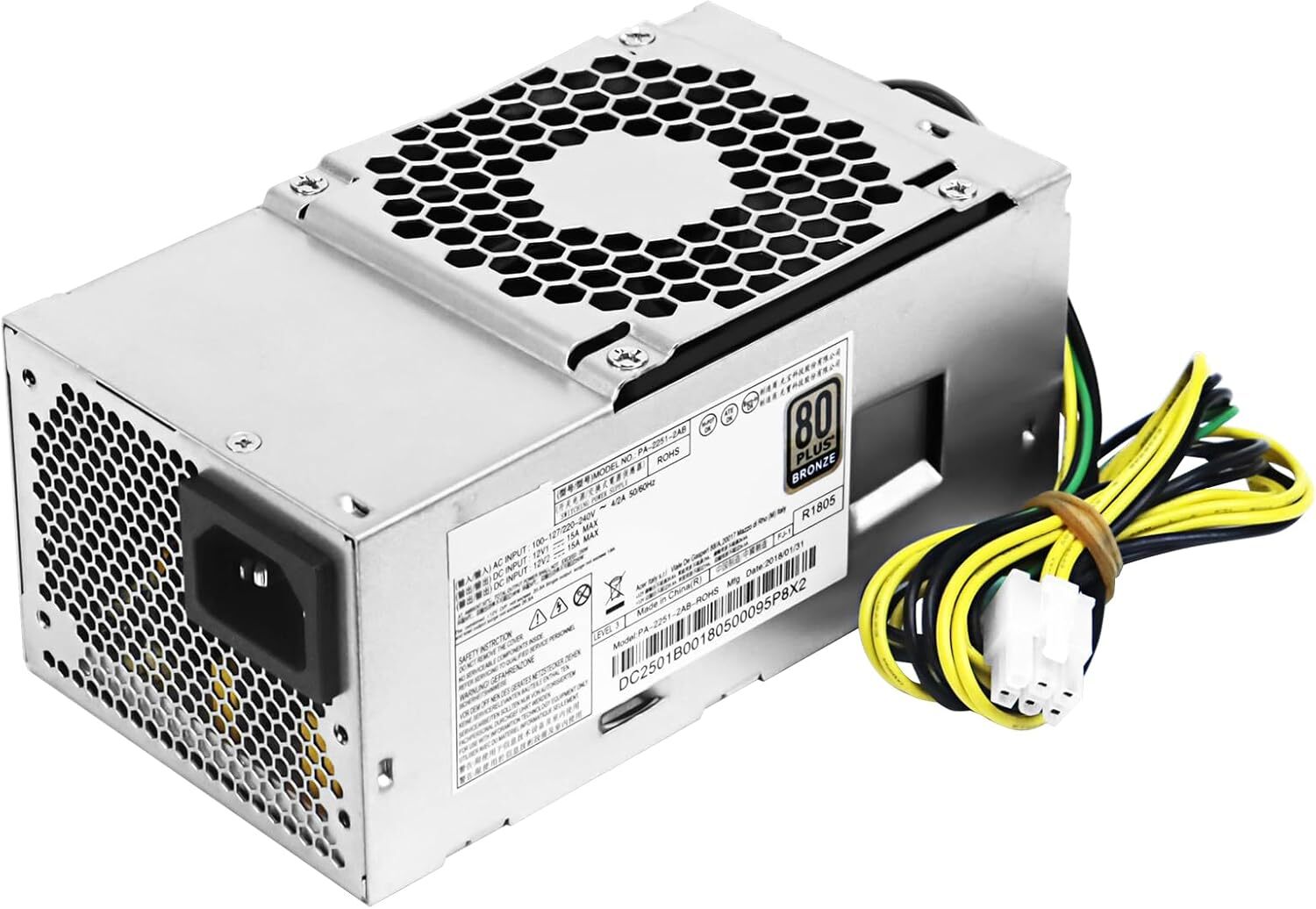 250W Power Supply PA-2251-2AB For Acer Veriton X4270 N4288 E450 X2660G X4660G