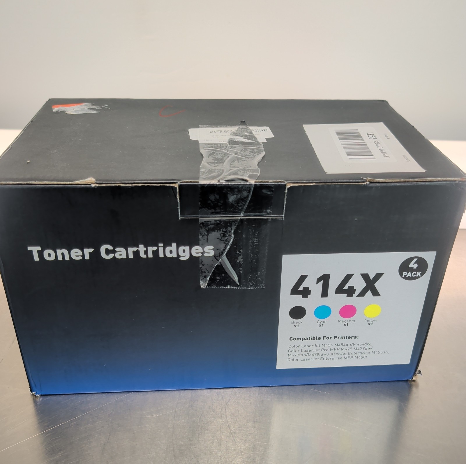 HP 414X Toner Cartridges 4 Pack High Yield With Chip | Replacement for HP 414A