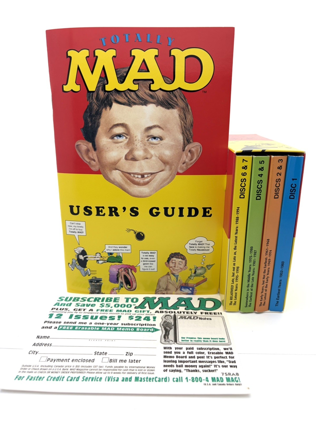 Totally MAD (PC,1999) CD-ROM Every Issue of MAD Magazine 1952-1994 + USER GUIDE