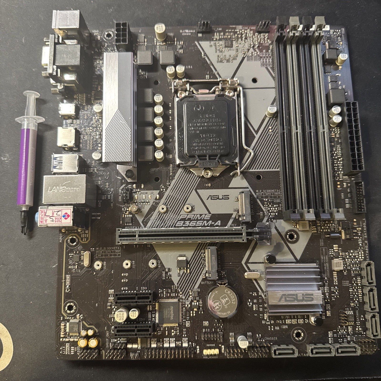 Asus PRIME B365M-A 8/9th Intel M-atx LGA1151 Motherboard (No IO Shield, Tested)