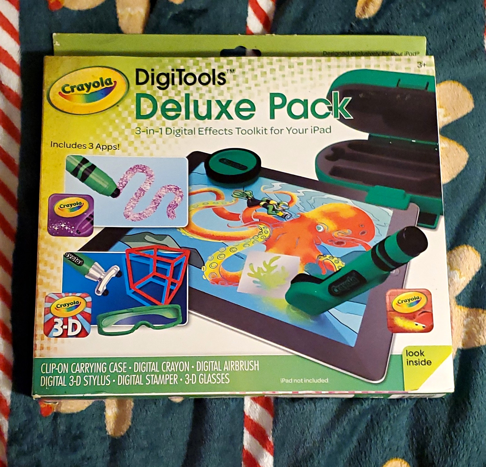 Crayola DigiTools Deluxe Pack Case Touch Pen 3D Glasses for Apple iPad