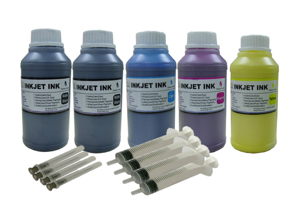 5x250ML/S ND® Pigment non-original ink for 124 T124 WorkForce 320 323 325 435