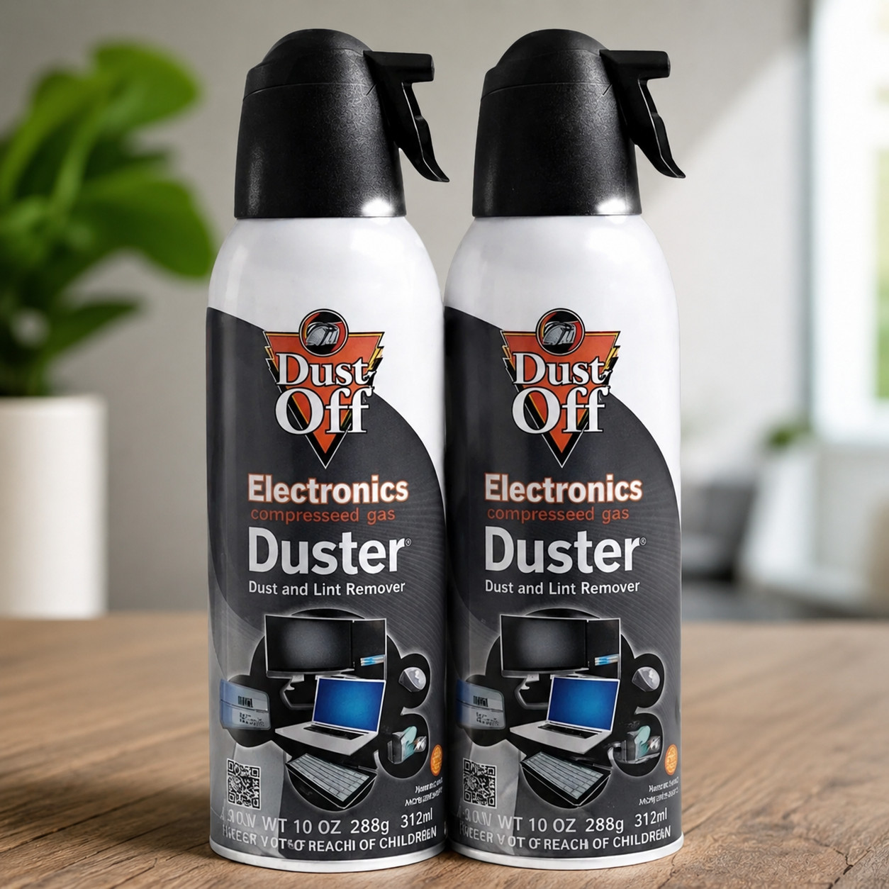 Dust-Off Electronics Compressed Air Duster 10 oz Cans – 2 Pack | 