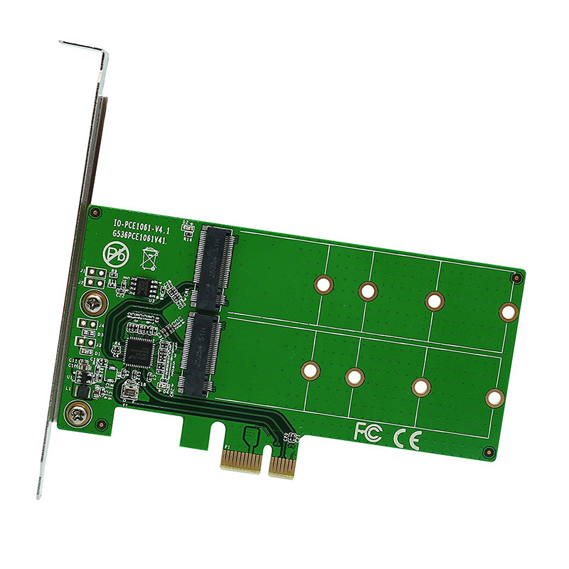 Syba SI-PEX40115 I/O Crest 2 Port M.2 SSD to PCI-e x1 adapter B or B+M key