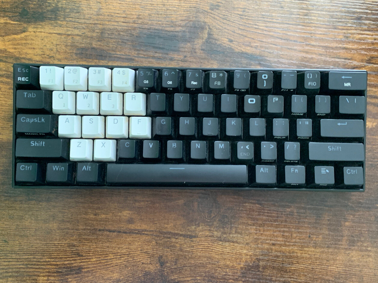 Red Dragon K530 Wireless Mechanical Keyboard (Brown Switches) (wire included)