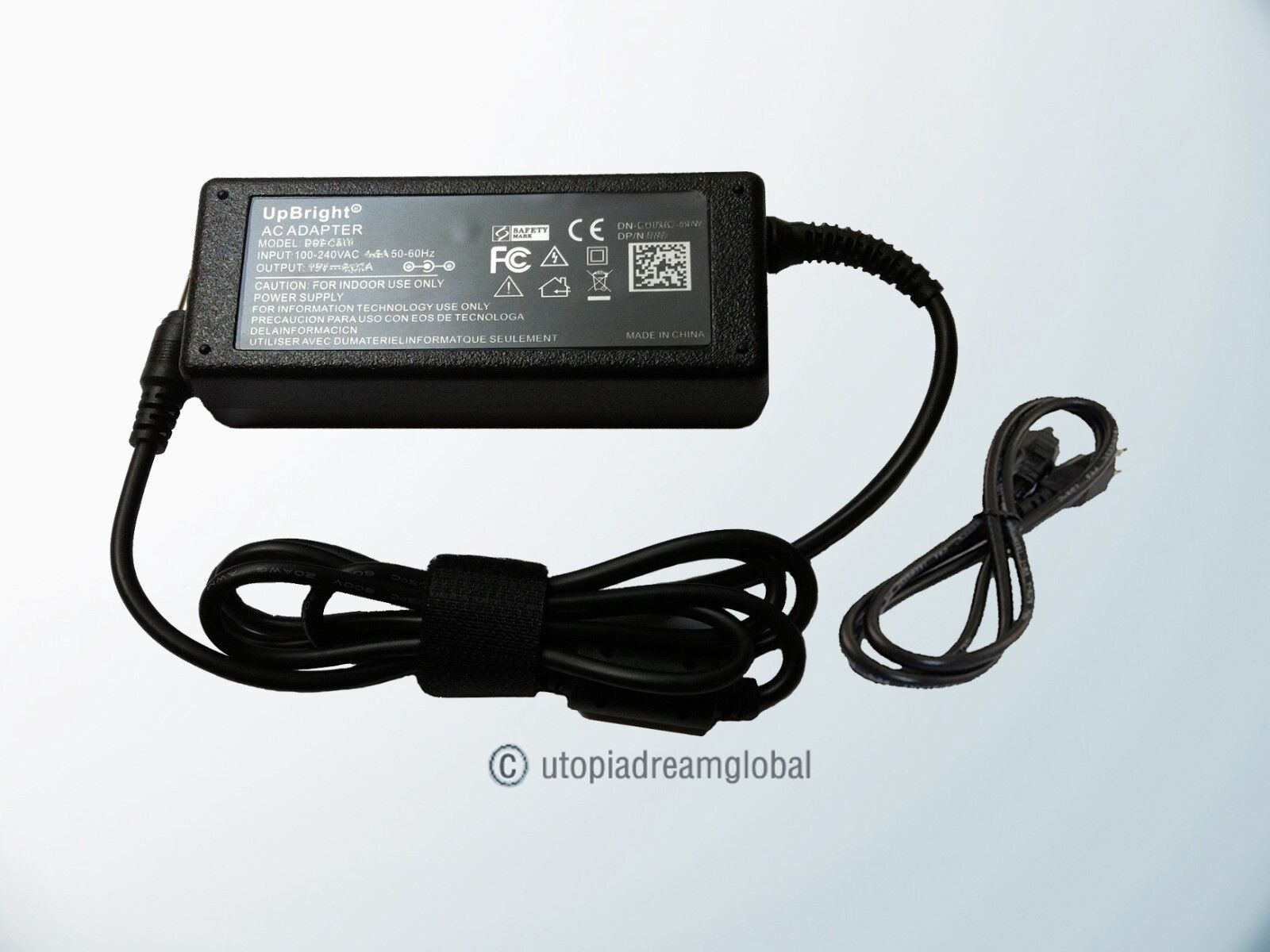 NEW AC Adapter For Element Eleft222 22in 1080p 60Hz Class LED HDTV Power Charger