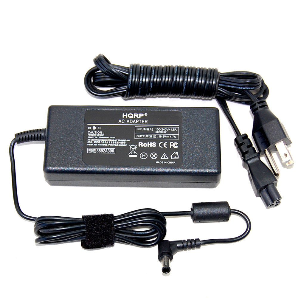 HQRP AC Adapter Charger for Sony Vaio PCGA-AC19V10 PCGA-AC19V11 PCGA-AC19V6