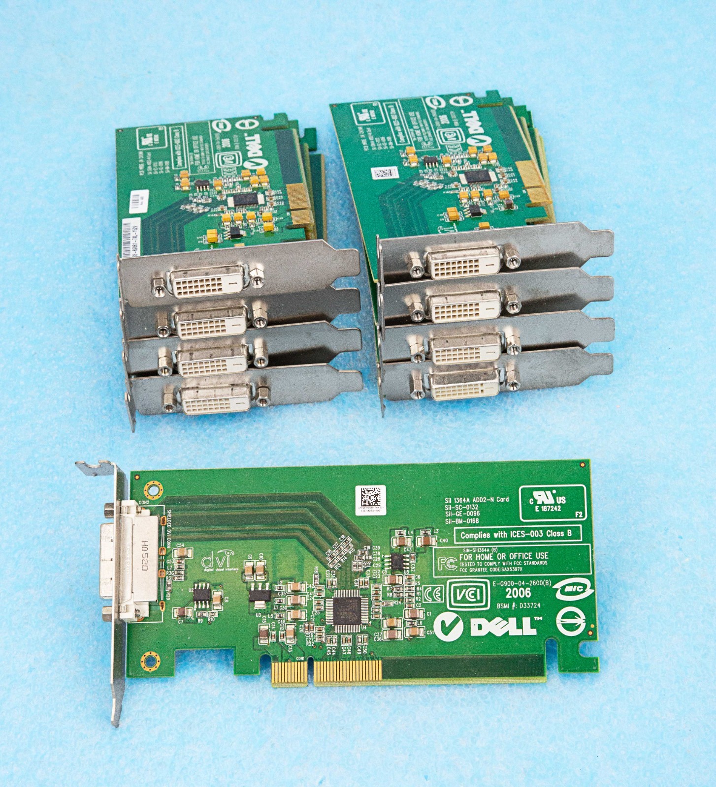 LOT OF 9 Genuine Dell ADD2-N PCI-Express DVI-D Low Profile Graphics Card 0FH868