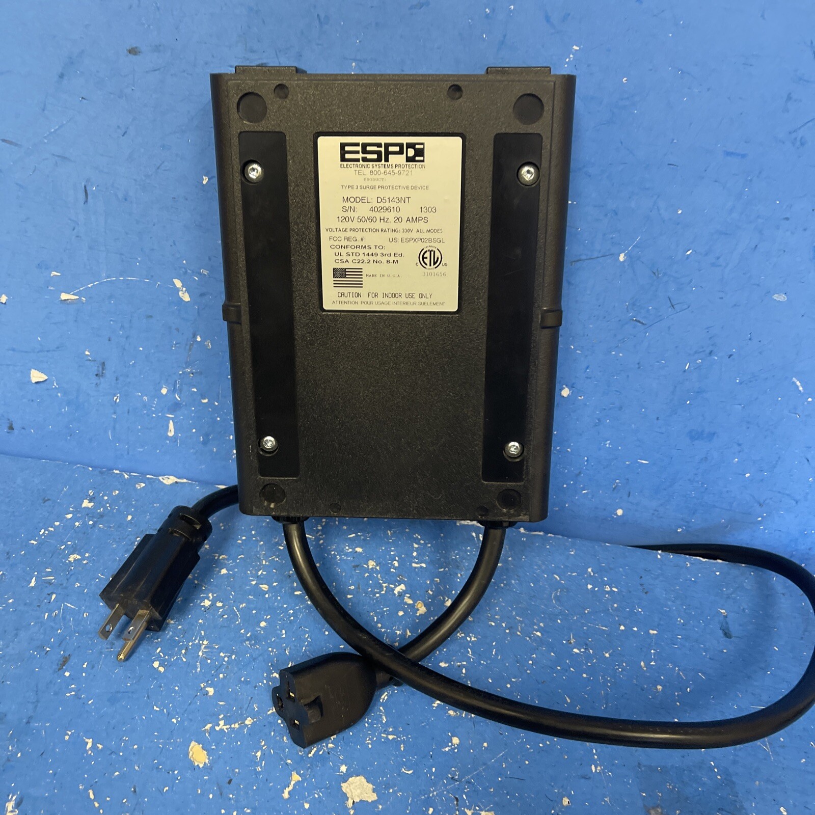 ESP SURGEX D5143NT DIGITAL QC SURGE PROTECTOR