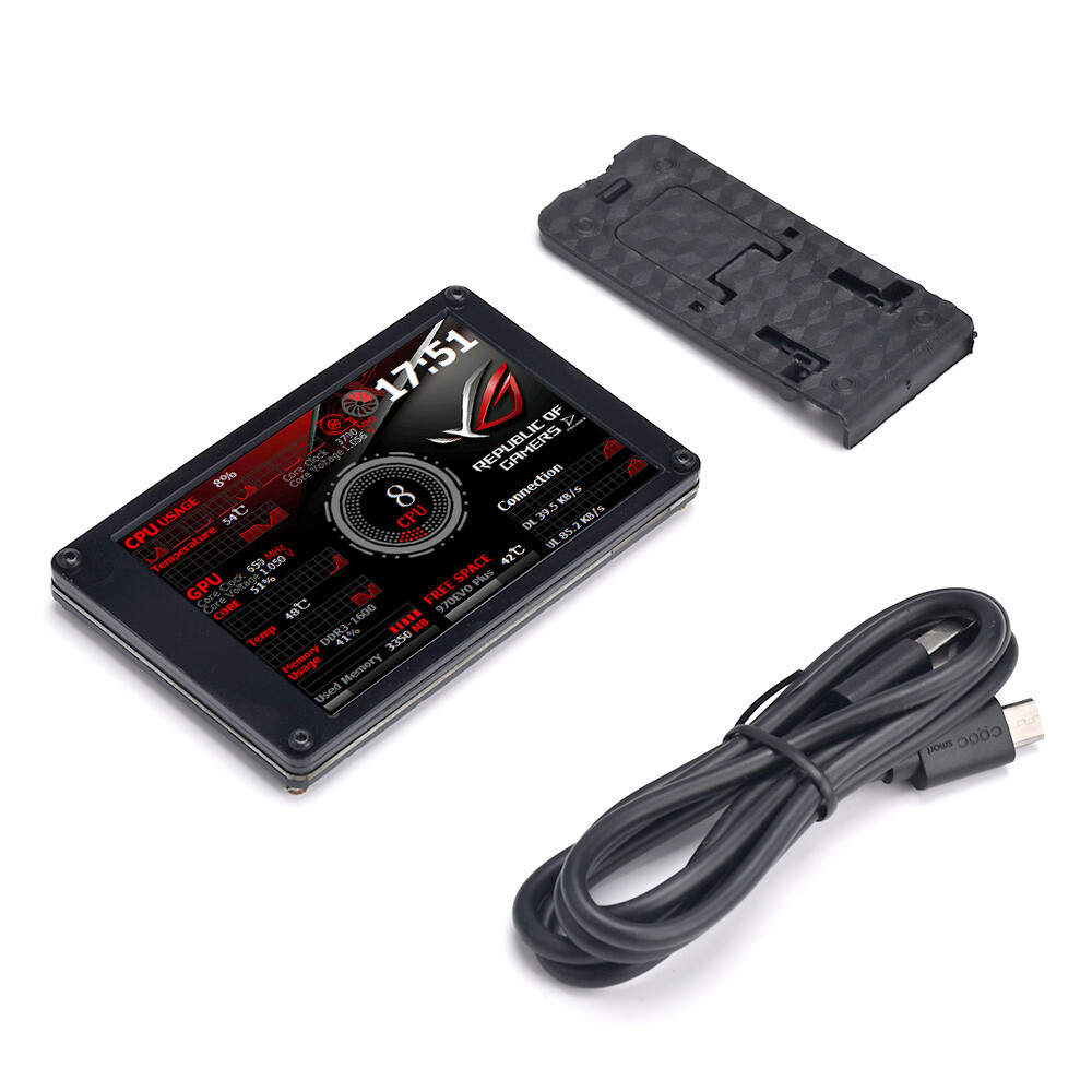 3.5 Inch IPS USB Secondary Display Screen AIDA64 Mini Monitor 360° For Pi ITX PC