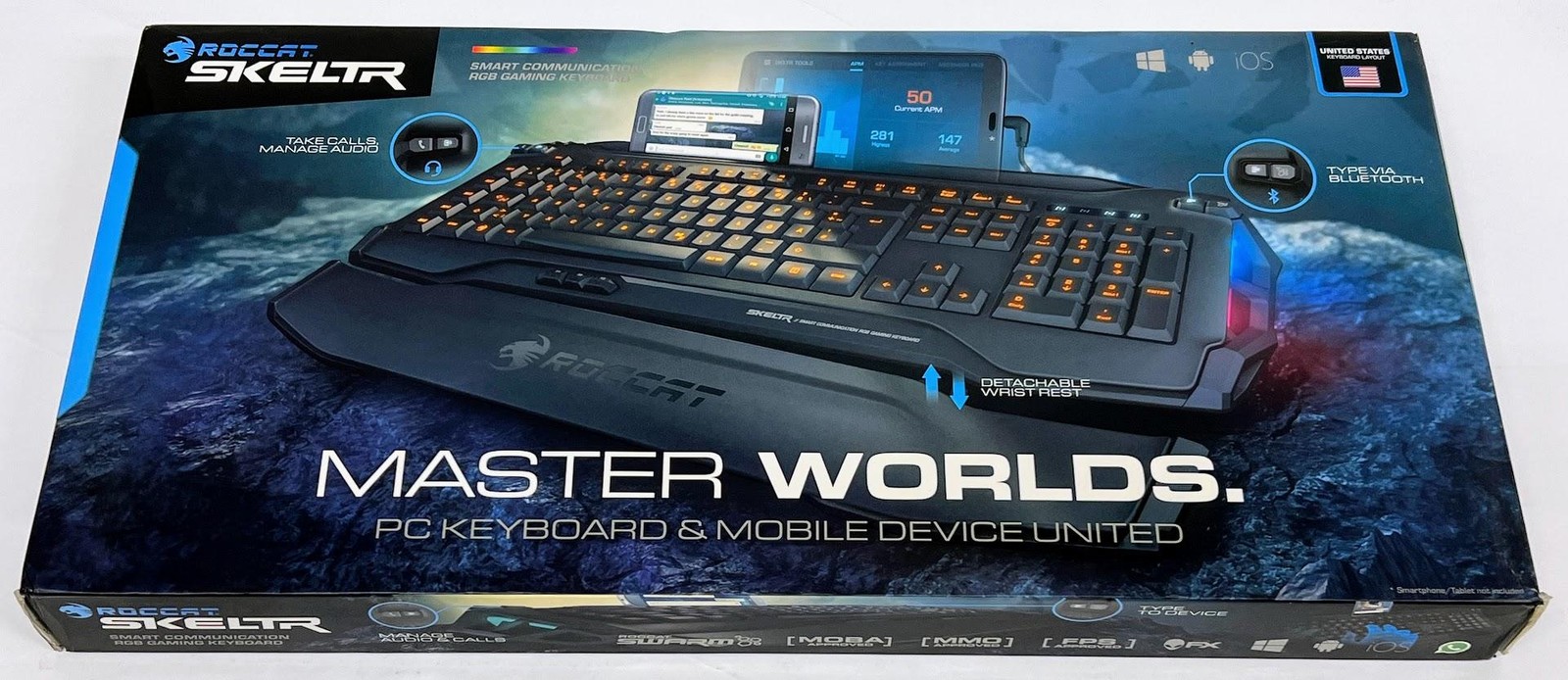 ROCCAT Skeltr RGB Gaming Keyboard ROC-12-231-BK