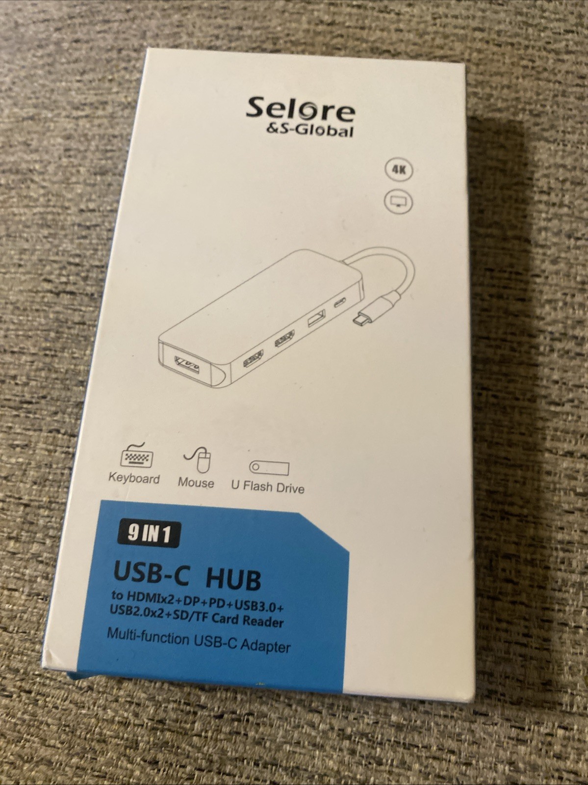 Selore & S Global USB C Hub Multi Function Adapter, 4K New With Box