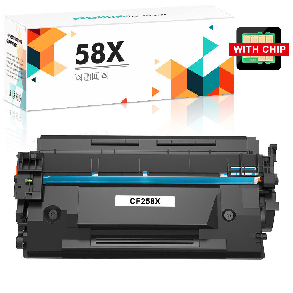 CF258X BK Toner Compatible With HP 58X LaserJet Pro M404n M428fdw LOT With Chip