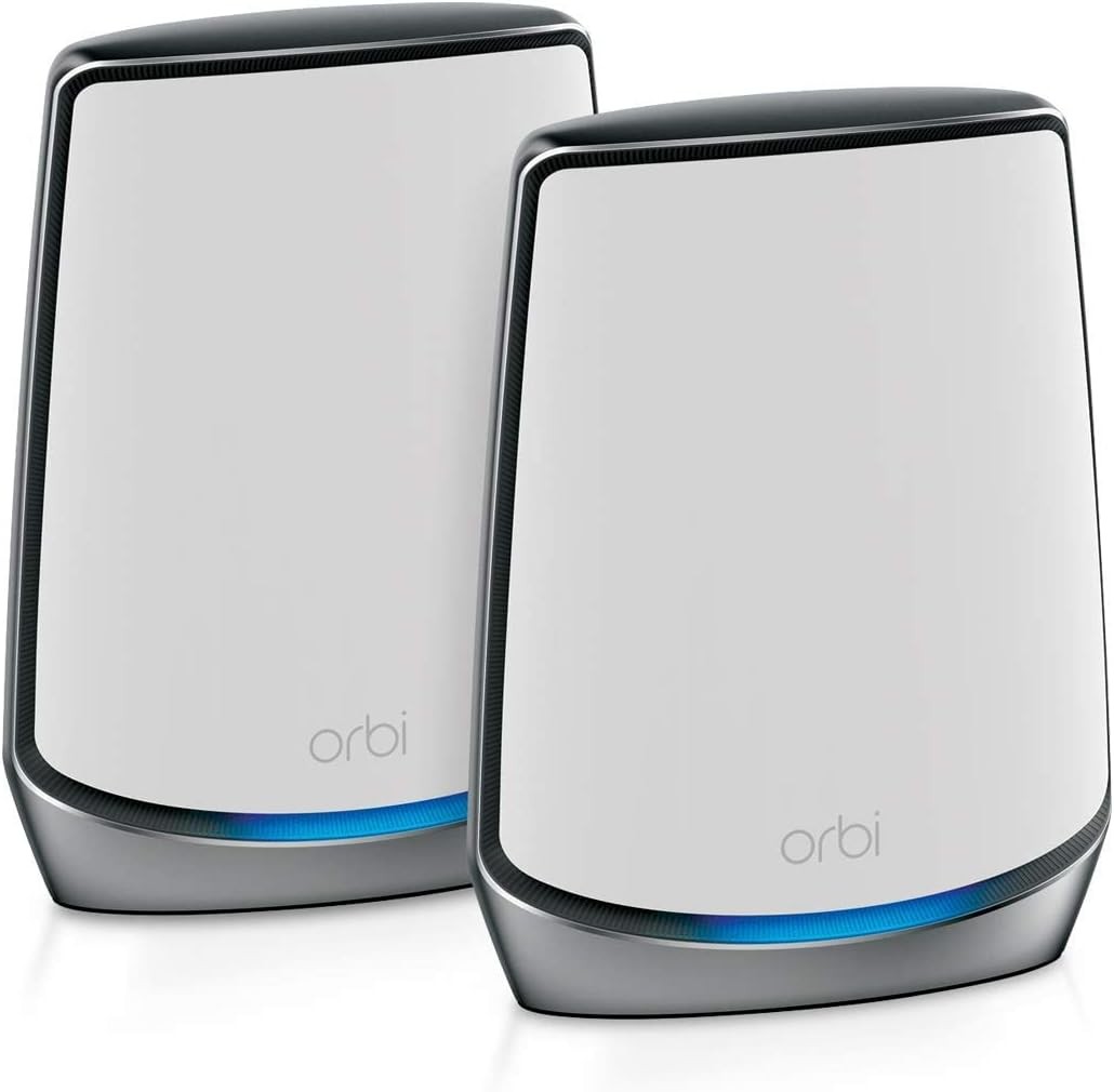 Orbi 850 Series Tri-band WiFi 6, 6Gbps, Router + Satellite RBK852-100NAR - WHITE