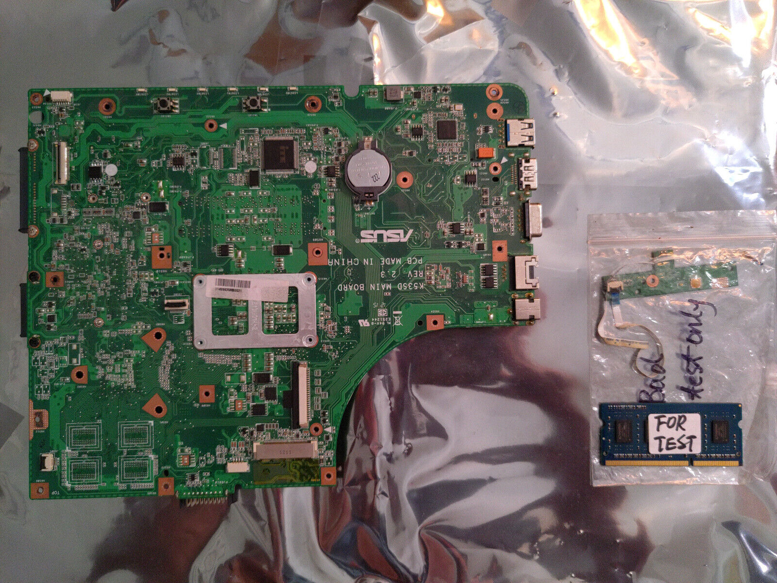 Asus K53SD Rev 2.3 FOR PARTS motherboard for K53E