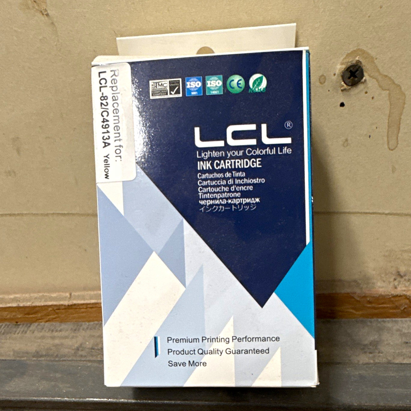 LCL Compatible Ink Cartridge for Canon LCI-82 Inkjet Yellow LCI-82LC24913A