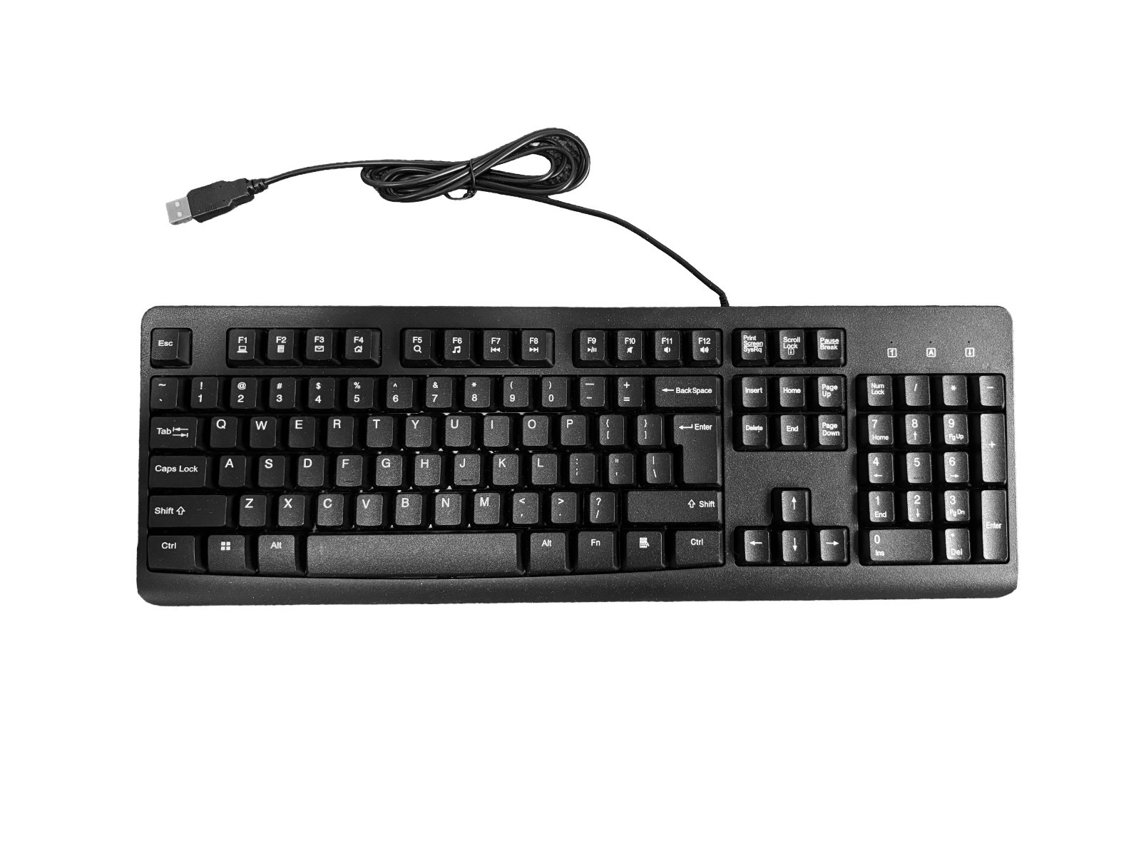 Best Buy Essentials Full-size Wired Membrane Keyboard (Black)