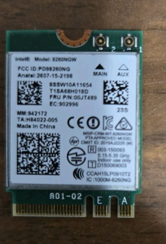 Intel 8260NGW Dual Band 802.11ac 867Mbps + Bluetooth 4.2 Wifi Card *Lot Of 20*