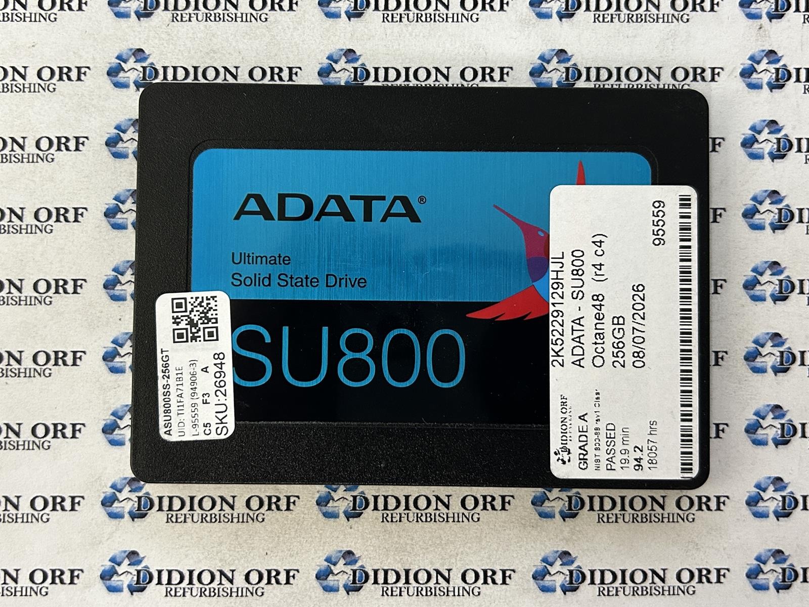 ADATA SU800 256GB 2.5" SATA SSD ASU800SS-256GT, Grade A, SKU 26948