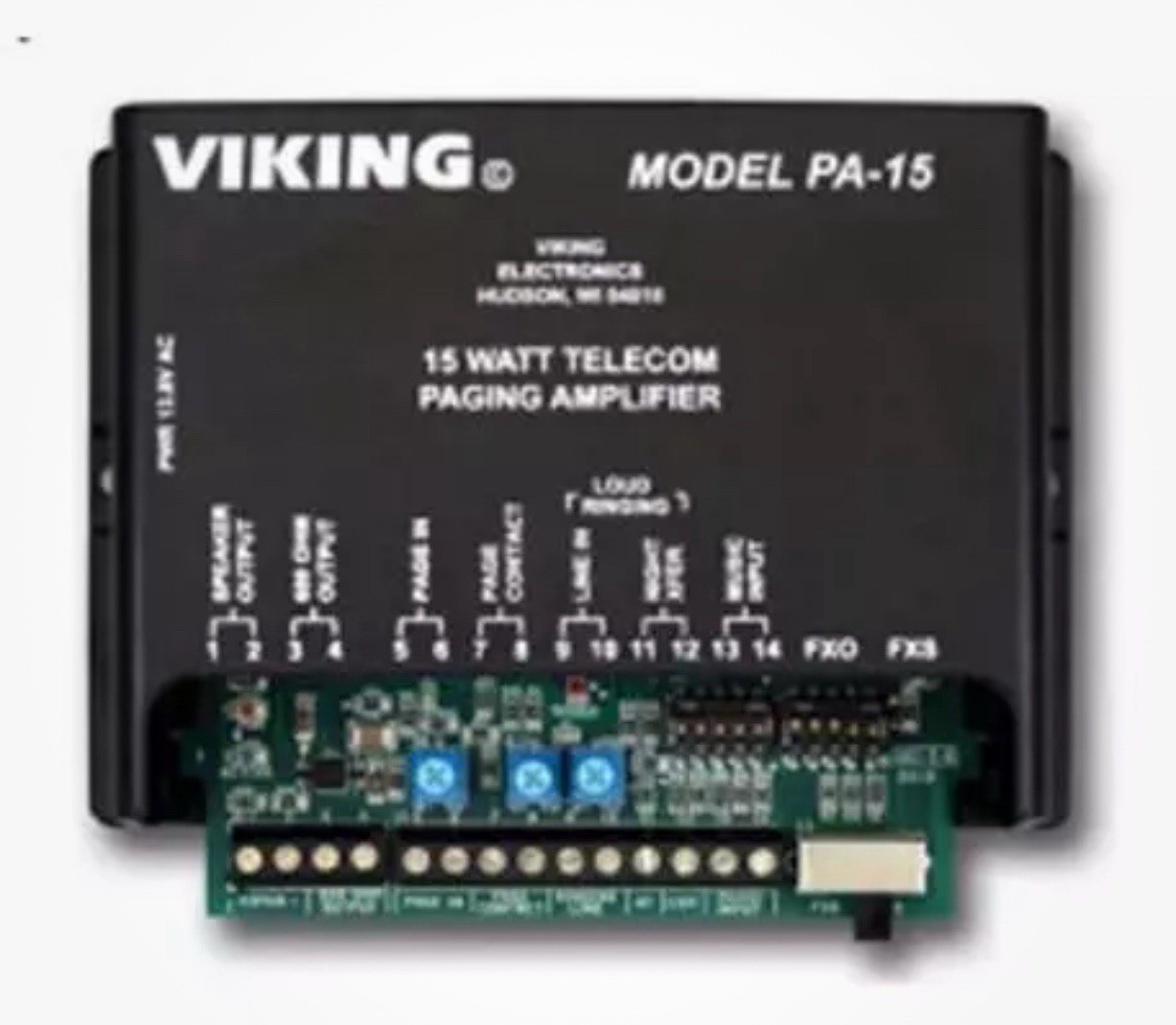 Viking PA-15 Ringing & Paging Device With Power Supply.  $110.00