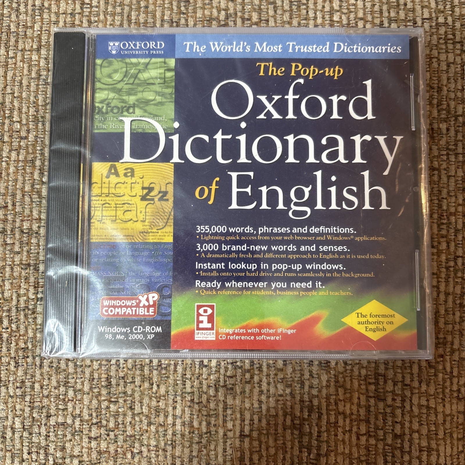 The Pop-Up Oxford Dictionary Of English Windows CD-ROM 98 Me 2000 XP New Sealed