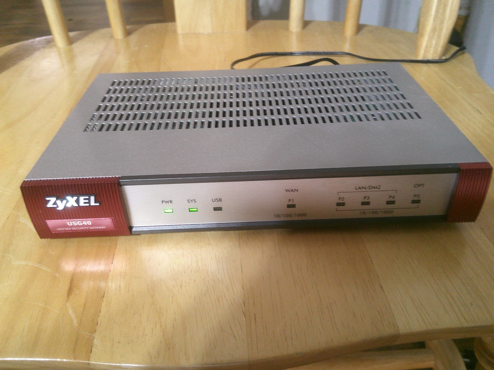 Zyxel ZyWall USG Flex 100 Unified Security Gateway Appliance FIREWALL RESET