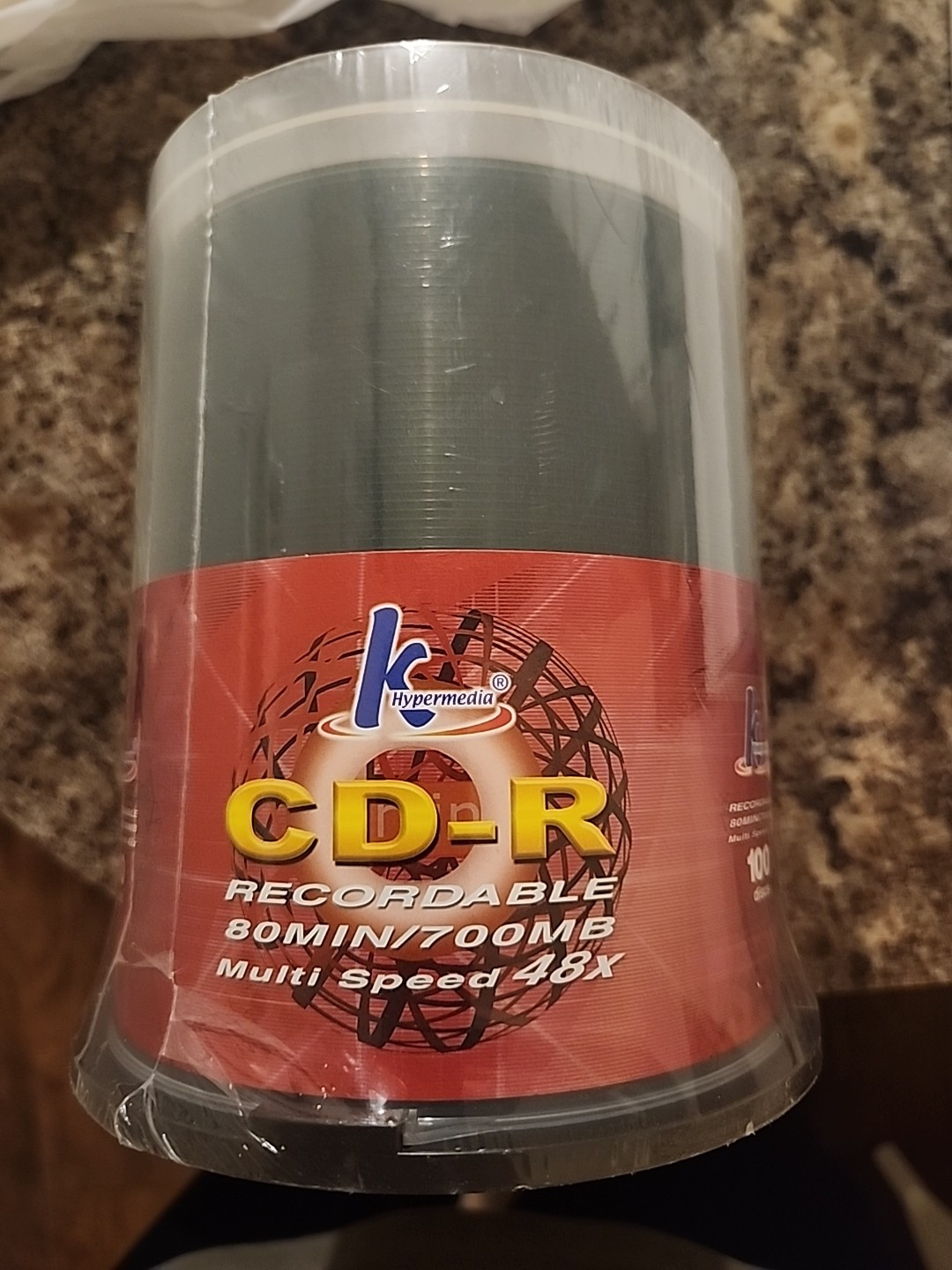 New 100 K Hypermedia CD-R Recordable Discs 80MIN/700MB Multi Speed 48X Sealed